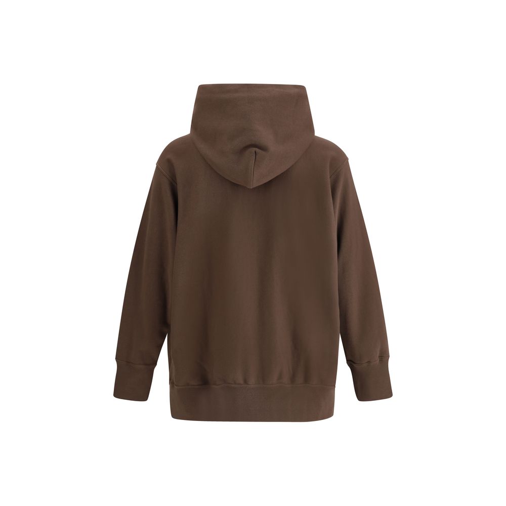 Hoodie with double zipper