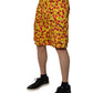 Dolce & Gabbana Yellow Cherry Print Cotton Men Bermuda Shorts