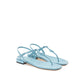 Miu Miu Blue Patent Leather Flip-Flop Sandal