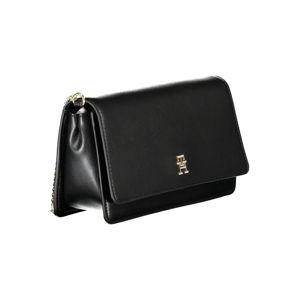 Schwarze Handtasche aus Polyethylen