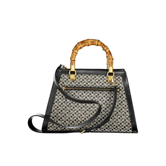 Borsa a mano in cotone nero