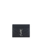 Saint Laurent Black Leather Card Holder