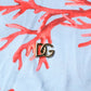 Dolce & Gabbana Light Blue Coral Cotton Polo Shirt T-shirt