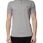 Gray Crown Cotton Men Polo Shirt T-shirt
