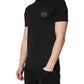 Dolce & Gabbana Dark Gray Logo Plaque Cotton Men Polo Shirt T-shirt