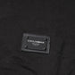 Dolce & Gabbana Dark Gray Logo Plaque Cotton Men Polo Shirt T-shirt