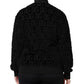 Dolce & Gabbana Black Logo Monogram Full Zip Bomber Jacket