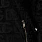 Dolce & Gabbana Black Logo Monogram Full Zip Bomber Jacket
