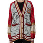 Dolce & Gabbana Multicolor Floral Lace Cardigan Sweater