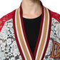 Dolce & Gabbana Multicolor Floral Lace Cardigan Sweater