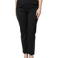 Dolce & Gabbana Black Polyester High Waist Dress Pants