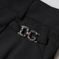 Dolce & Gabbana Black Polyester High Waist Dress Pants