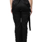 Dolce & Gabbana Black Cotton High Waist Cargo Pants