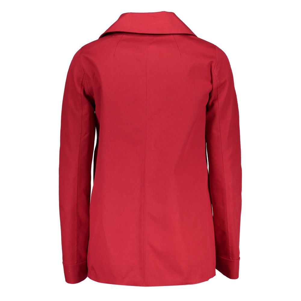 Red Cotton Women Jacket