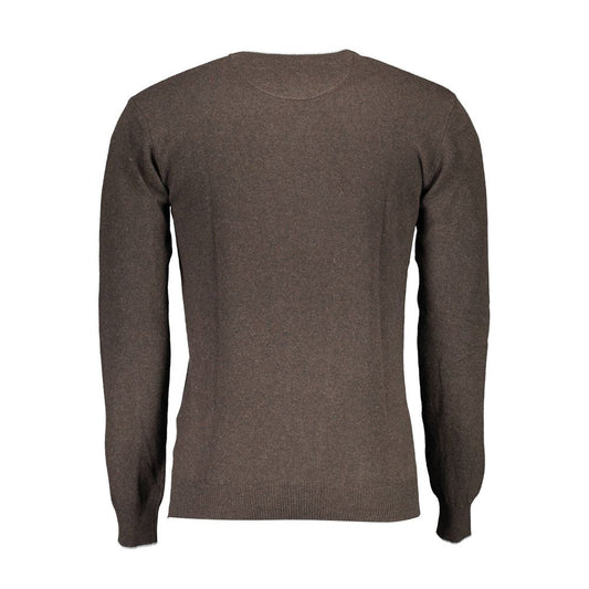 Maglione da uomo in lana marrone