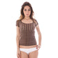 A-Style Brown Nylon Unisex T-Shirt