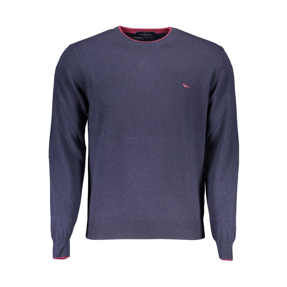 Blauer Wollpullover für Herren