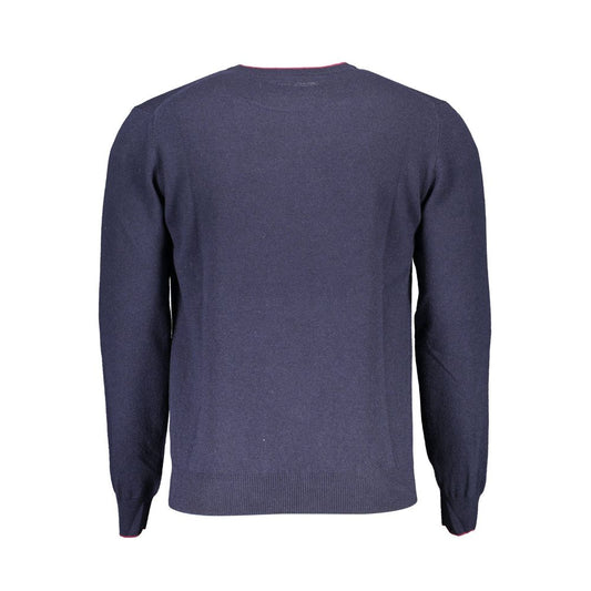 Blauer Wollpullover für Herren