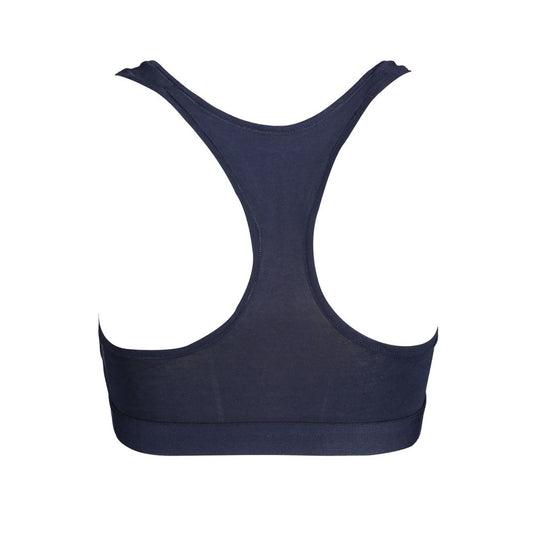Blauer Sport-BH aus Baumwolle für Damen