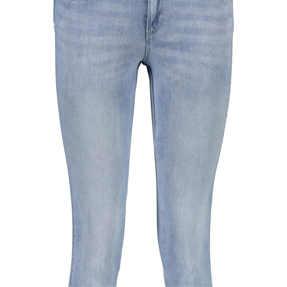Jeans da donna in cotone azzurro