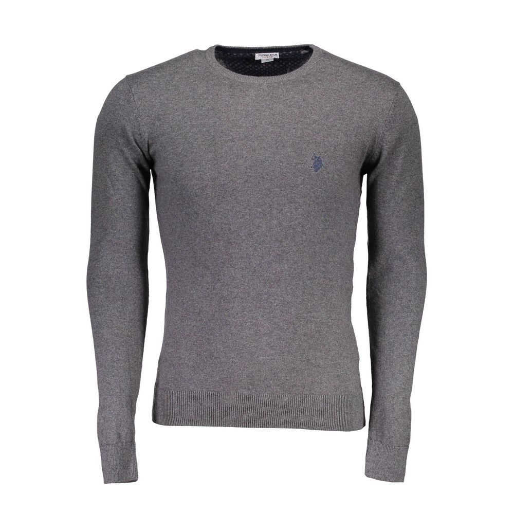 Maglione da uomo in cotone grigio