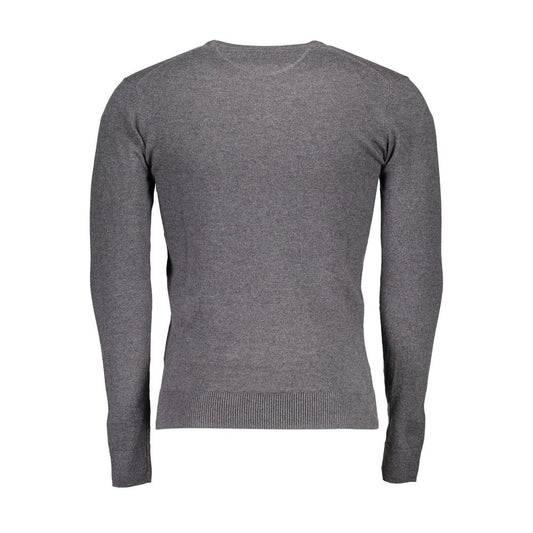 Maglione da uomo in cotone grigio