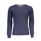 Blauer Wollpullover für Herren