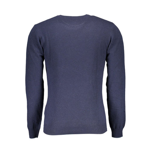 Maglione da uomo in lana blu