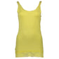 Silvian Heach Yellow Cotton Womens Tank with Lace Detail