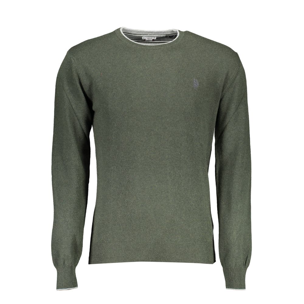 Maglione da uomo in lana verde