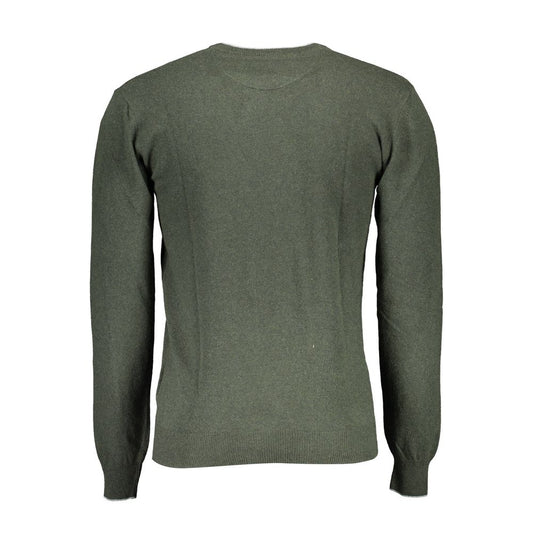 Maglione da uomo in lana verde