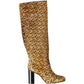 Tommy Hilfiger Beige Leather Women Boot