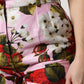 Pink Floral Print High Waist Hotpants Short