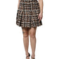 Dolce & Gabbana Multicolor High Waist Tartan Tweed Mini Skirt