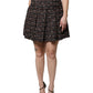 Dolce & Gabbana Multicolor High Waist Tartan Tweed Mini Skirt