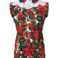 Dolce & Gabbana Multicolor Floral Lace Sleeveless Tank Top