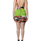 Dolce & Gabbana Multicolor Floral Patchwork Fitted Mini Dress