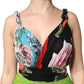 Dolce & Gabbana Multicolor Floral Patchwork Fitted Mini Dress