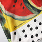 Dolce & Gabbana Multicolor Watermelon Collared Shirt Top
