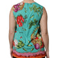 Dolce & Gabbana Multicolor Floral Silk Sleeveless Tank Top