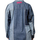 Dolce & Gabbana Blue Cotton Button Up Collared Long Sleeve Top