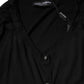 Dolce & Gabbana Black Button Down Short Sleeve Blouse Top