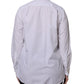 Dolce & Gabbana White Ascot Collar Long Sleeve Blouse Top
