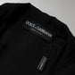 Dolce & Gabbana Black Silk Sheer Long Sleeves Blouse Top