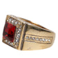 Dolce & Gabbana Gold Tone Sterling Silver 925 Crystals Ring