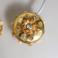 Dolce & Gabbana Gold Leather Floral Crystal Angel Headset Headphones