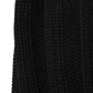 Dolce & Gabbana Black Cashmere Knitted Neck Warmer Foulard Scarf
