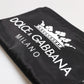Black DG Milano Print Nylon Pouch Clutch Bag