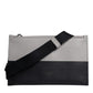 Dolce & Gabbana Black White Leather Logo Embossed Crossbody Bag