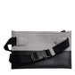 Dolce & Gabbana Black White Leather Logo Embossed Crossbody Bag